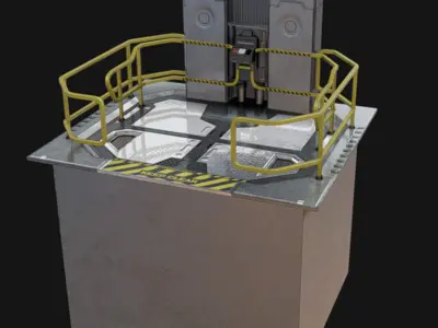 Elevator 04 Low-poly 3D model