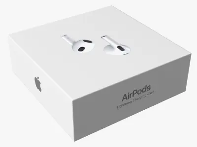 Box AirPods 3D model