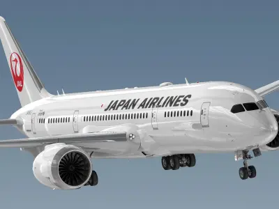 Boeing 787-8 Japan Airlines 3D model purchase