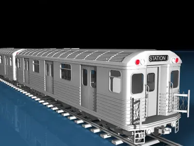 Subway train 3D model buy