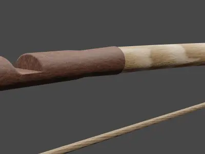 Wooden Bow 3D model buy