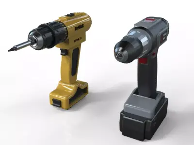 Cordless Drill Machine  3D model