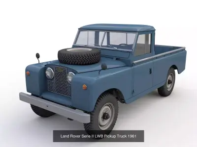 Land Rover Serie II 1961 3D Model Pack
