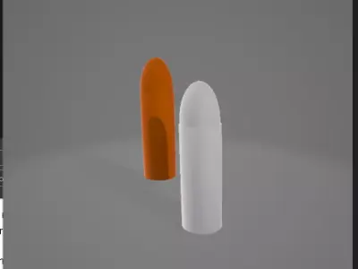 9mm Bullet Low-poly 3D model get