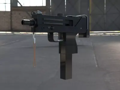 Mac-10 SMG gun 3D model