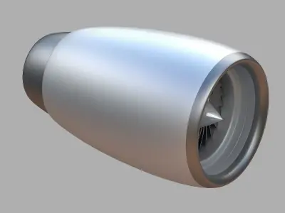 aircraft jet engine motor airplane vehicle plane air jumbo 3D model