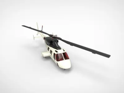 Bell 222 3D model buy