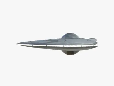 Alien Spaceship UFO I01 Steel - Sci Fi Spacecraft Design Low-poly 3D model