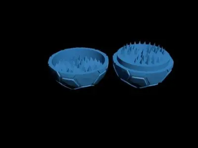 herb spices football grinder 3D print model
