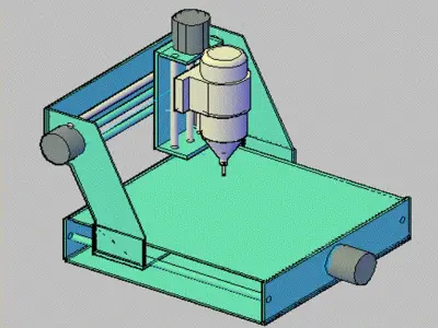cnc router 40x40 3D model