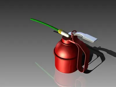 SMALL OIL PUMP REAL DIMENSION Free 3D model
