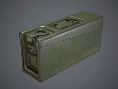 Military Ammunition Box Low-poly 3D model