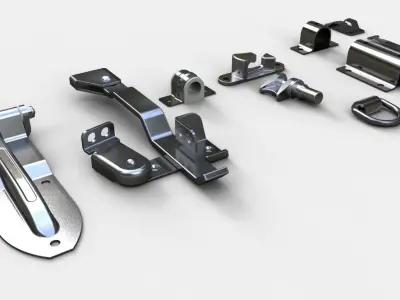 Container parts Free 3D model