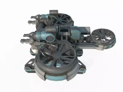 Future Sci-Fi Reconnaissance Drone 3D model