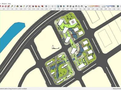 Sketchup Commercial Complex N3 3D model