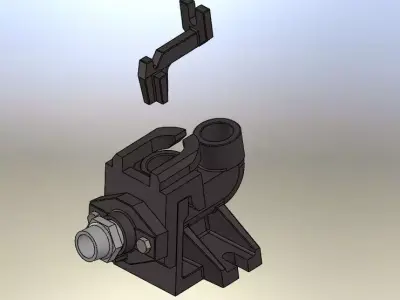 Pump Piranha S13-40 DN32 elbow fitting Free 3D model