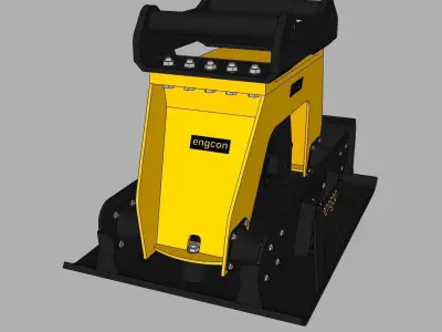Compacteur Engcon - Engcon compactor  3D model