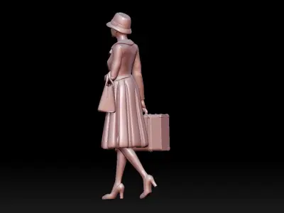 woman 3D print model get