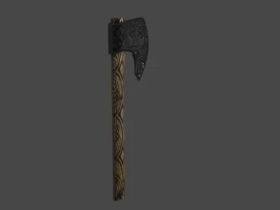 Slavic Axe Low-poly 3D model