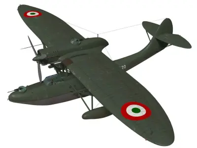 CANT Z501 Gabbiano 3D model buy