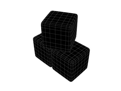Building Blocks Icon v1 002 Low-poly 3D model