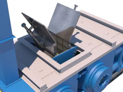 model hpgr pulverizer machine 3D model