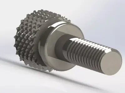 Knurling Screw 3D model