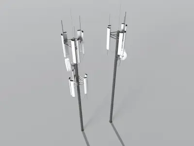 Cell Phone Towers 2 Low-poly 3D model