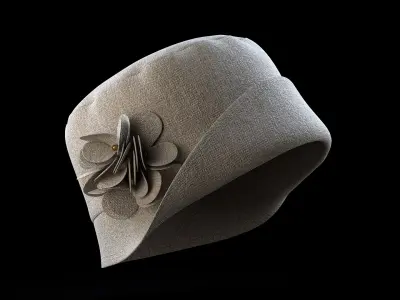 Cloche Hat 3D model