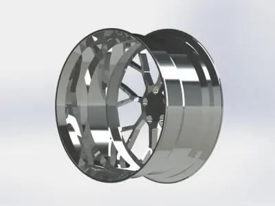 Cast rim PETROL-P2B 3D model 3D model