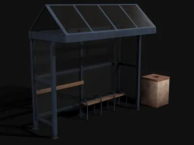 Bus Stop Collections 3D model purchase