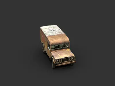 3D Military Ambulance 3D model