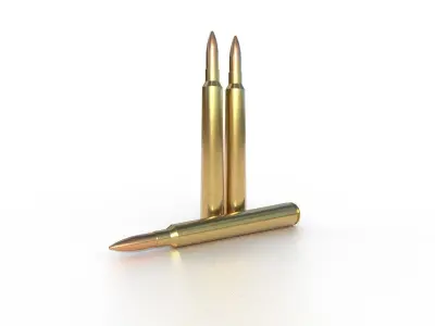 792 x 107 mm Polish Ammo Low-poly 3D model