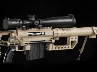 Cheytac M200 Gamerady Model Low-poly 3D model