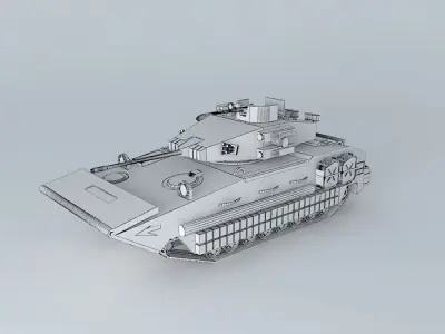 KAMF-879 armored personnel carrier 3D model