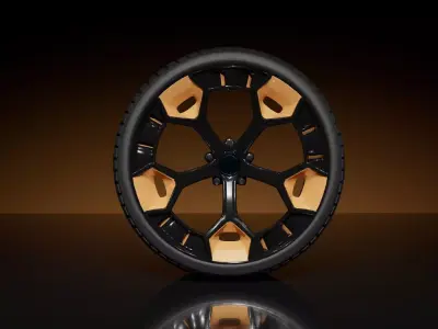 C5SMC type A wheel 3D model