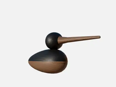 Wood duck Low-poly 3D model