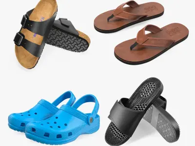 Men Sandals Collection 2 3D model