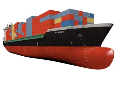 Container vessel 3D model