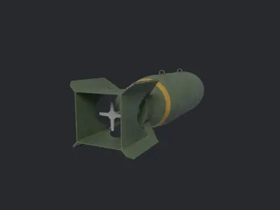 1000lbs bomb WW2 3D model