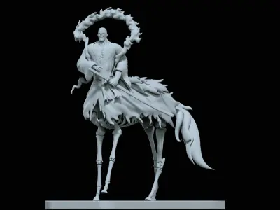 Nusjuro 2 - FIVE ELDERS - ONE PIECE - SPLIT PART 3D print model
