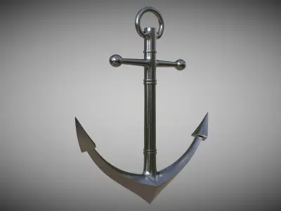 Anchor Low-poly 3D model