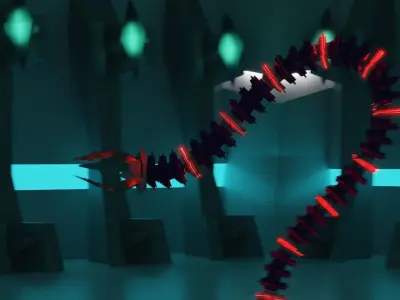 Robotic Tentacle Arm Free 3D model