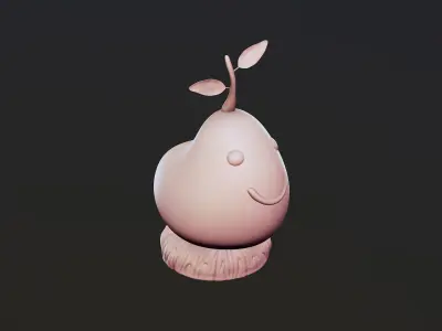 Monster cute bird Free 3D print model