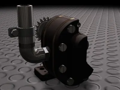 An oil pump Free 3D model