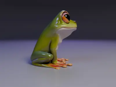 cute frog 3D print model