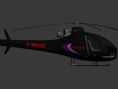 3D model of a helicopter 3D model by tung14726492