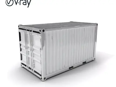 Shipping Container Model Pack  Detailed D Asset Low-poly 3D model