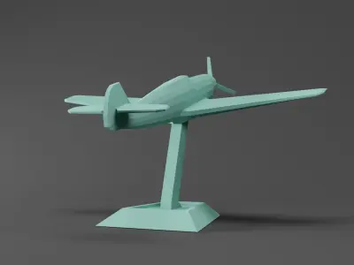 BF 109 Plane Free 3D print model