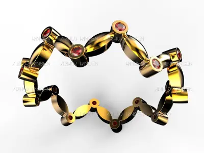 Milgrain Round BAND 3D print model